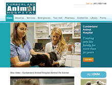 Tablet Screenshot of cumberlandanimalhospital.com
